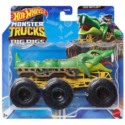 Hot Wheels Monster Trucks Cage Rattler Big Rigs 1:64