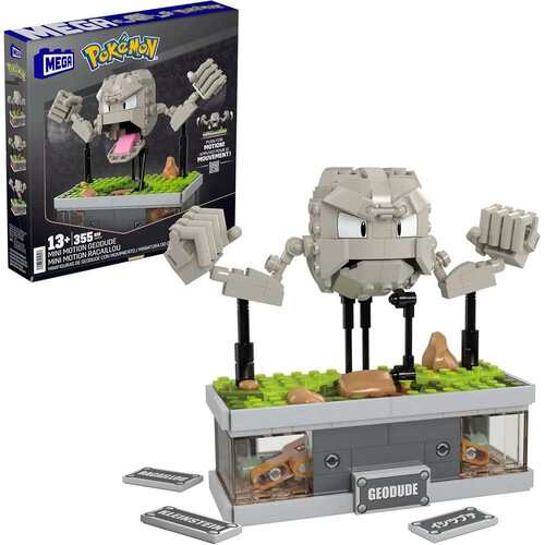 Pokemon Mega Mini Motion Geodude Building Set