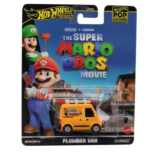 Hot Wheels Premium Pop Culture the Super Mario Bros Movie Plumber Van