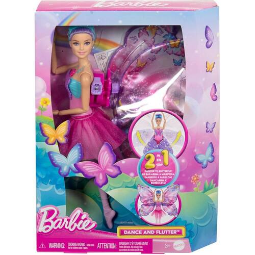 Barbie Dance and Flutter Doll with 2-in-1 Dancer to Butterfly