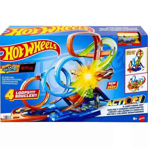 Hot Wheels Action 4-Loop Crash-Out