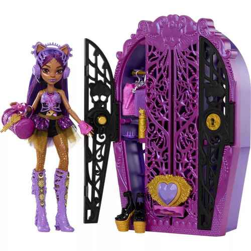 Monster High Skulltimate Secrets Monster Mysteries Playset Clawdeen Wolf Doll with Surprises