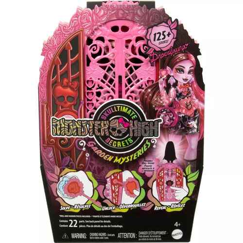 Monster High Skulltimate Secrets Garden Mysteries Playset Draculaura Doll with 19+ Surprises