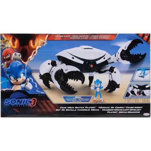 Sonic the Hedgehog 3 Crab Mech Battle 2.5 Inch Playset