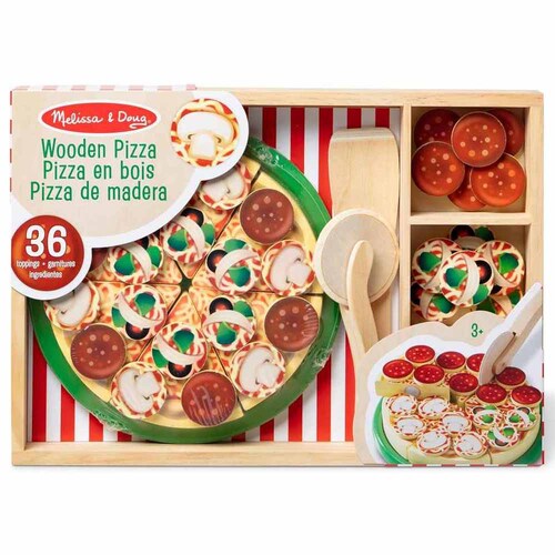 Melissa & Doug Wooden Pizza Play Set