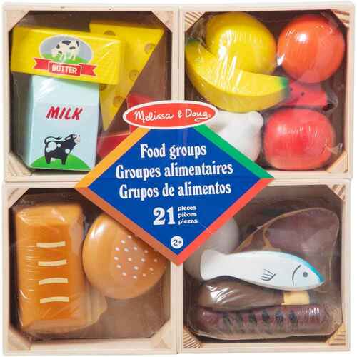 Melissa & Doug Food Groups 21 Wooden Pieces