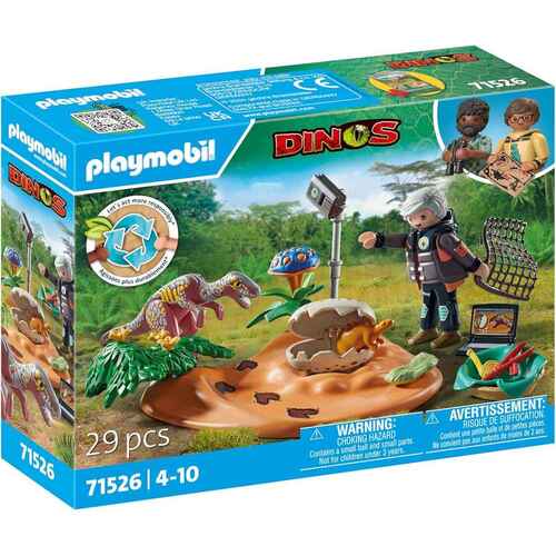 Playmobil Dinos Stegosaurus Nest with Egg Theif