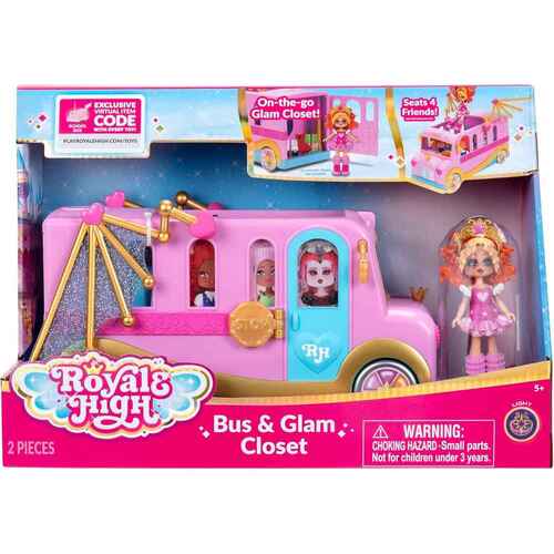 Royale High Bus & Glam Closet with Figure Playset