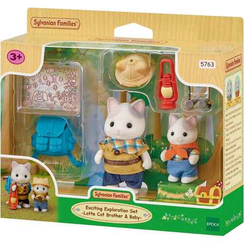 Sylvanian Families Exciting Exploration Set Latte Car Brother & Baby