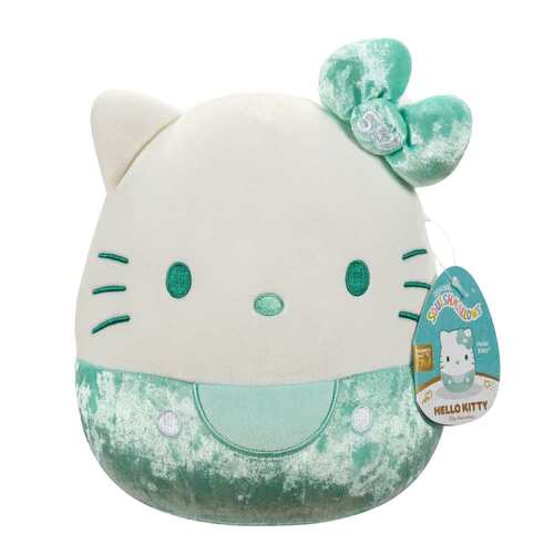 Squishmallows Hello Kitty Velvet Green 50th Anniversary Bows 20cm