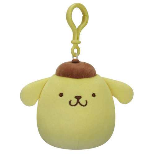 Squishmallows Sanrio Pompompurin 9cm Clip On Plush