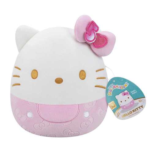 Squishmallows Hello Kitty Pink 50th Anniversary Bows 20cm