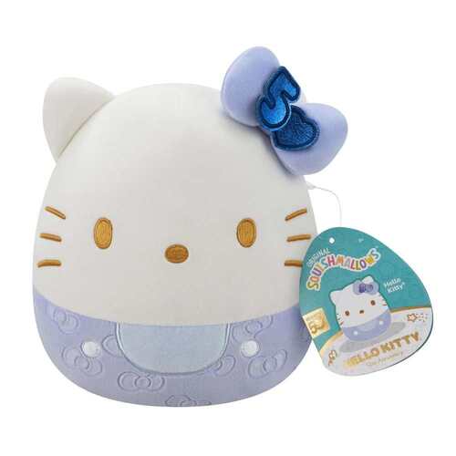 Squishmallows Hello Kitty Blue 50th Anniversary Bows 20cm